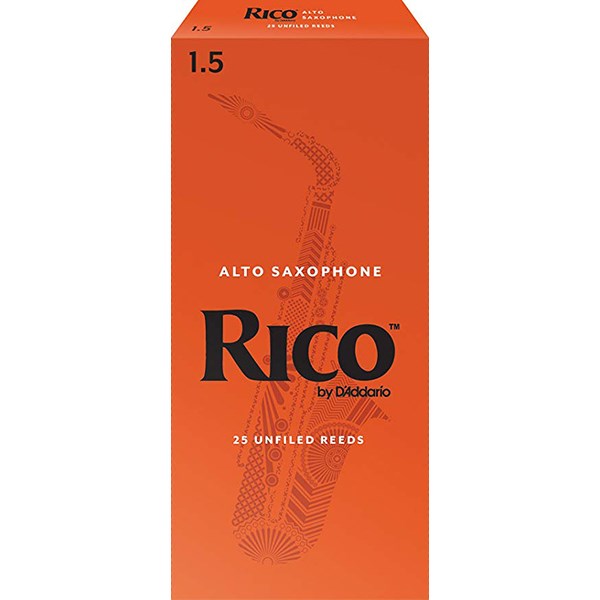 D'Addario Rico RJA2515 Alto Sax Reeds, Strength 1.5 - 1 Piece
